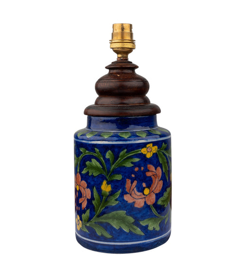 Blue Pottery Burnee Lamp (Without Lampshade)